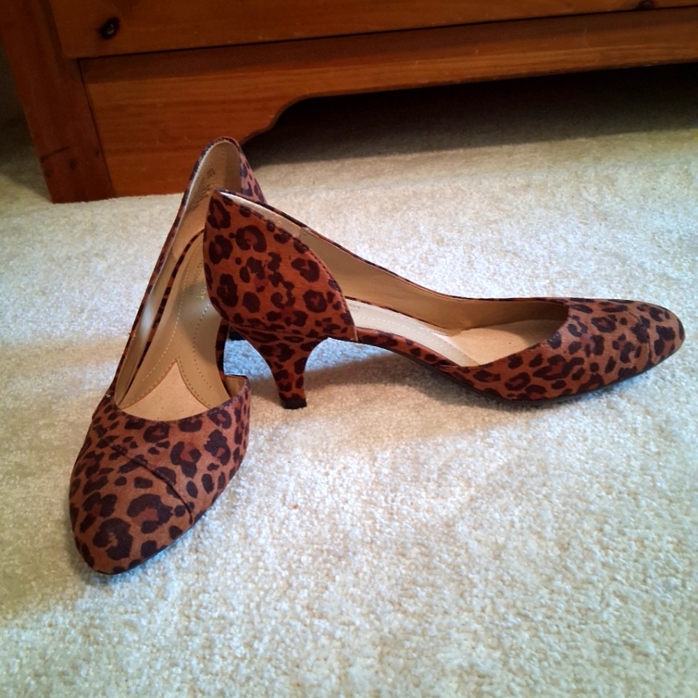 Naturalizer Brown Leopard Print Heels